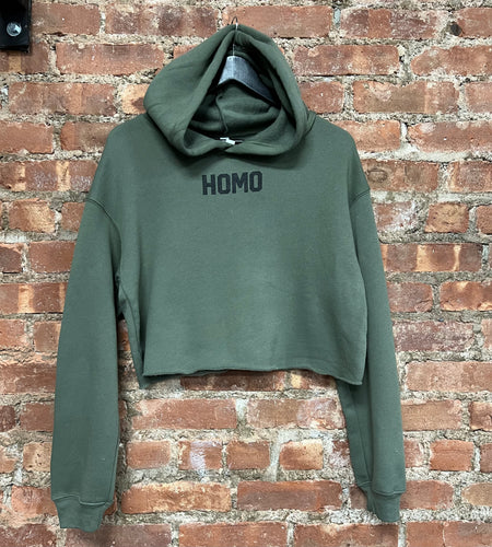 HOMO Crop Sweatshirt - Olive (Small Only)