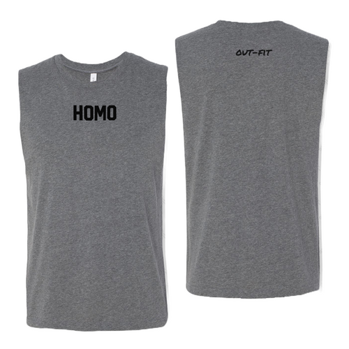 HOMO Muscle Tank - Grey (Small & Med Only)