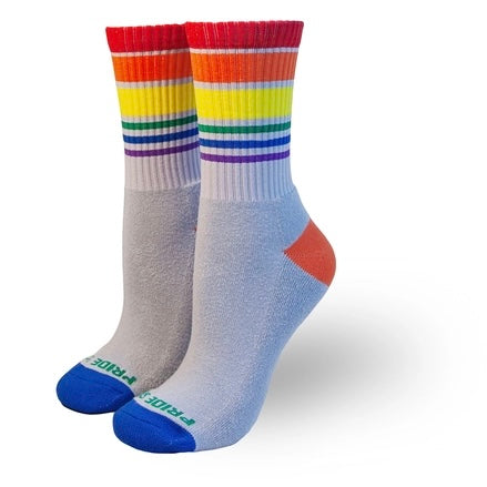 Crew Rainbow Socks - Grey