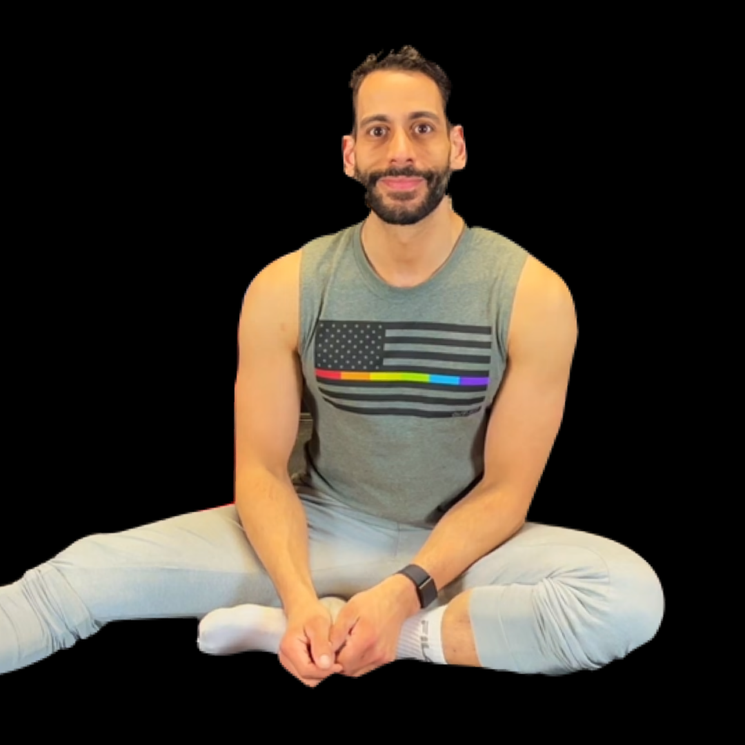 OUT-FIT Rainbow American Flag Muscle Tank