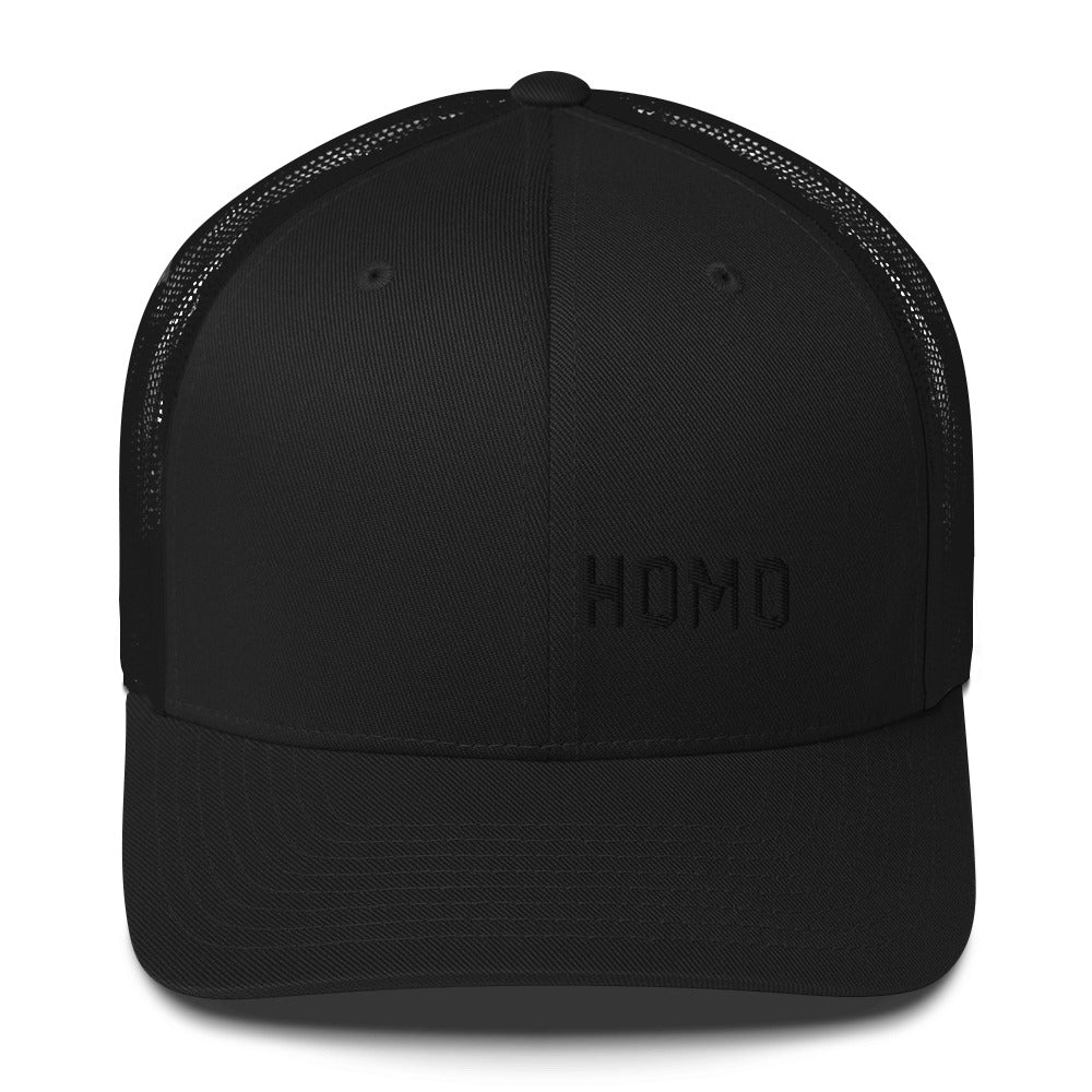 HOMO - Trucker Hat (Black, White & Khaki)
