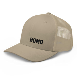 HOMO - Trucker Hat (Black, White & Khaki)