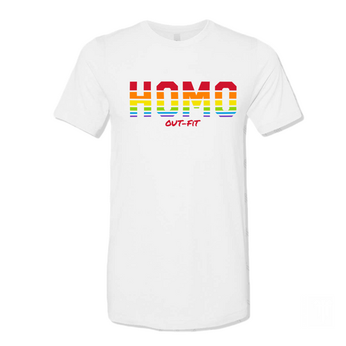 Rainbow HOMO T - White (PREORDER ONLY)