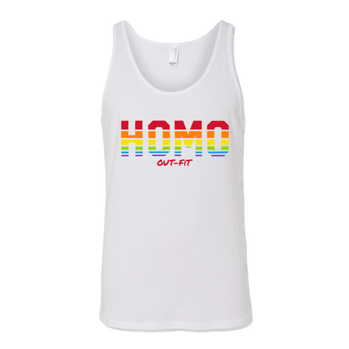 Rainbow HOMO Tank Top - White (PREORDER ONLY)