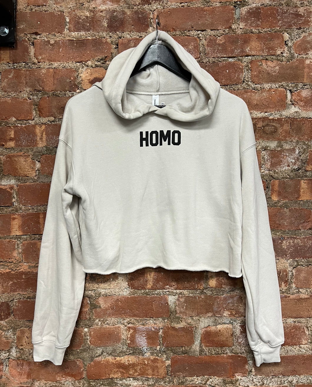 HOMO Crop Sweatshirt - Stone