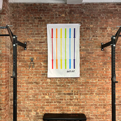 Rainbow Barbell Flag