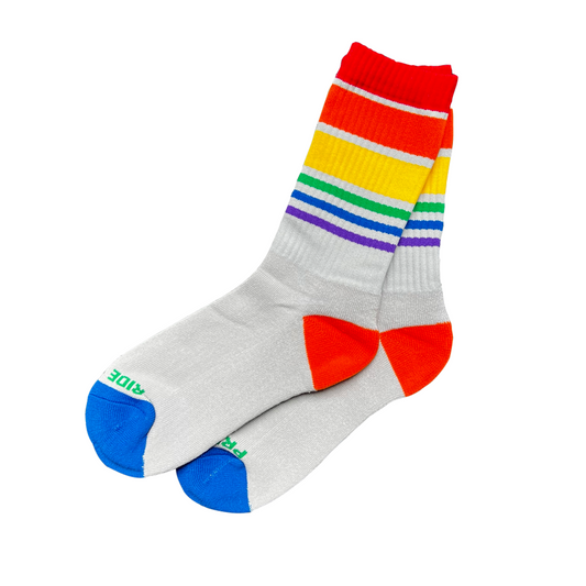 Crew Rainbow Socks - Grey