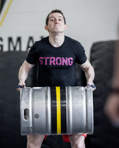 Strong T - Pink on Black