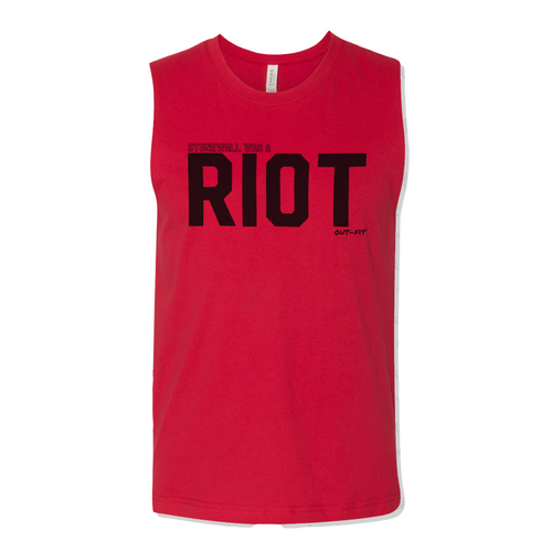 Riot Muscle Tank - Red