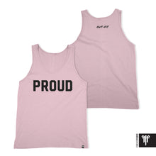 Signature Proud Tank Top - Black on Pink