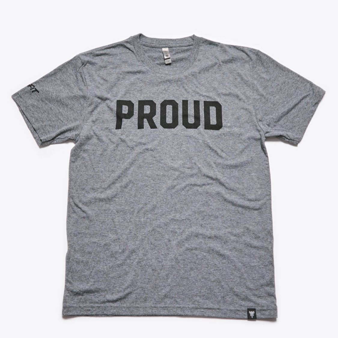 Signature Proud T - Black on Grey