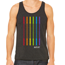OUT-FIT Barbell Flag Tank - Charcoal