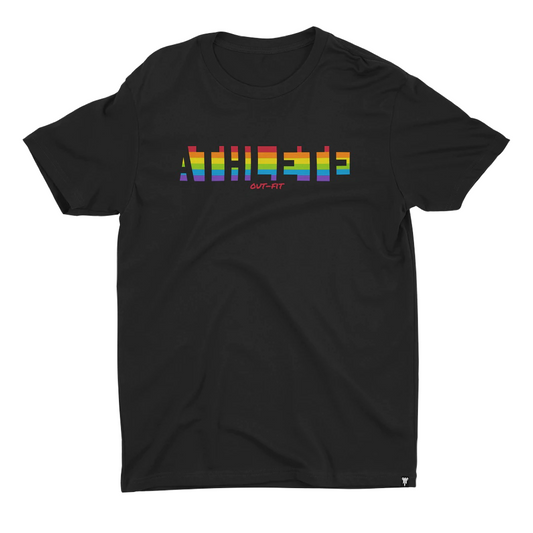 Rainbow Athlete T - Black