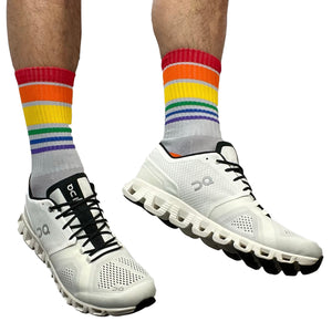 Crew Rainbow Socks - Grey