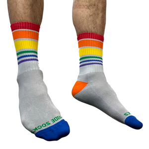 Crew Rainbow Socks - Grey