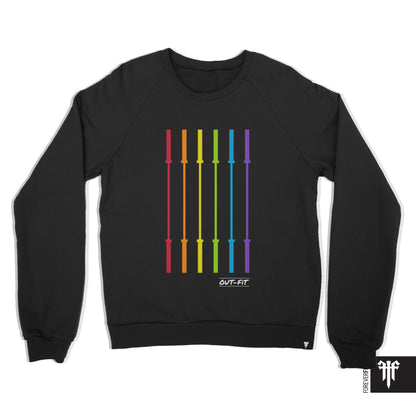 OUT-FIT Barbell Flag - Crewneck Sweatshirt