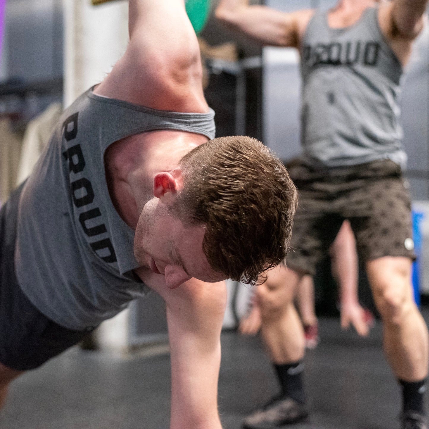 Signature Proud Tank Top - Black on Grey